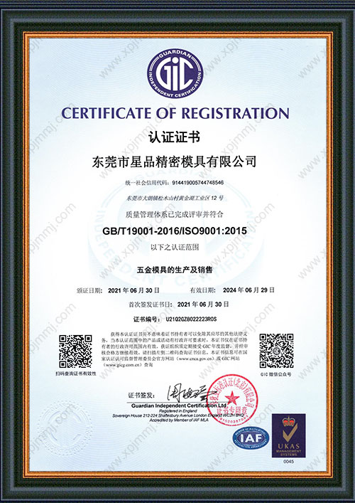 中文ISO证书